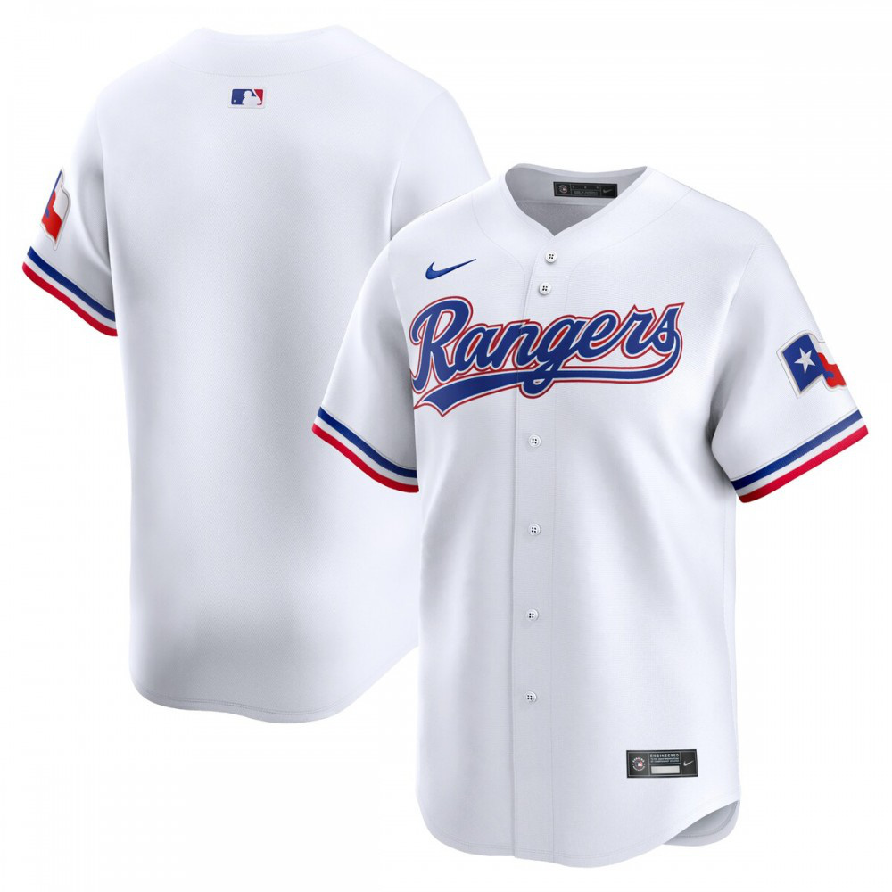 Texas Rangers Youth Home Limited Jersey - White-Pro Kit Vault | Brand New 26/27 Sports Jerseys